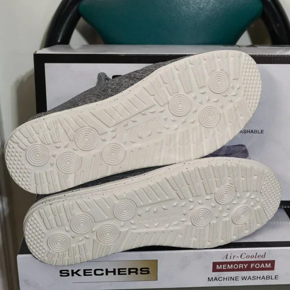 Skechers men slip-on Canvas shoes gray - Picture 6 of 10